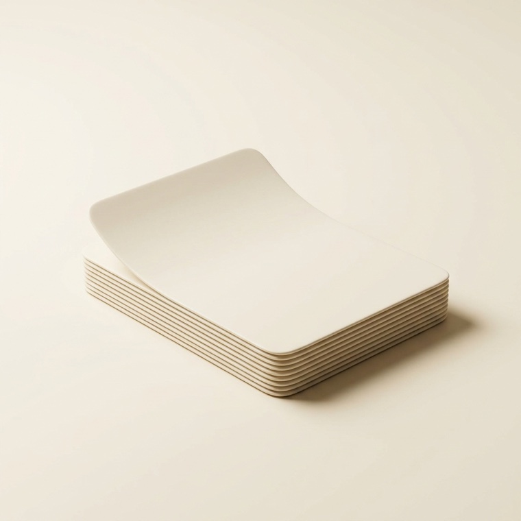 Porcelain document pages